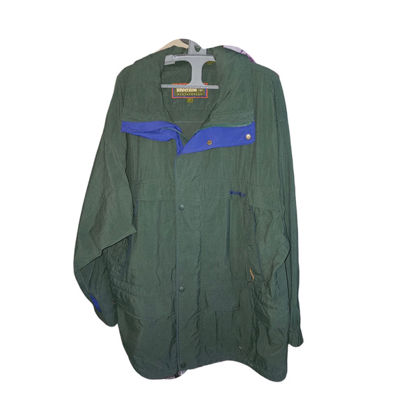 Timberland WeatherGear Vintage Zip Up/Snap Insulated Rain Jacket Drawstrings